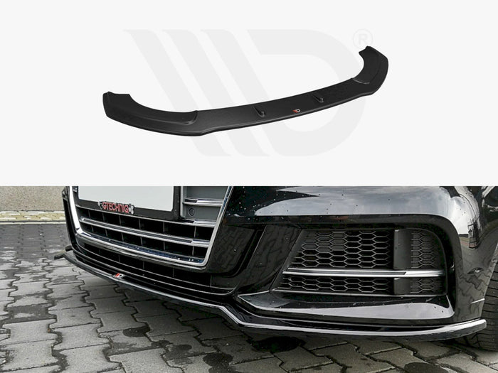 Audi S3 / A3 S-line 8V Facelift Sedan (2016-2020) Front Splitter V.2 - Maxton Design