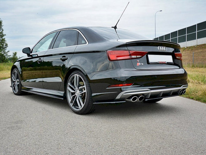 Audi S3 / A3 S-line 8V FL Sedan Rear Side Splitters - Maxton Design