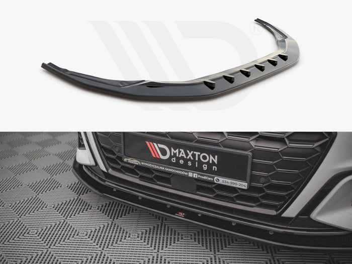 Audi S3 / A3 S-line 8Y (2020-) Front Splitter V.1 - Maxton Design