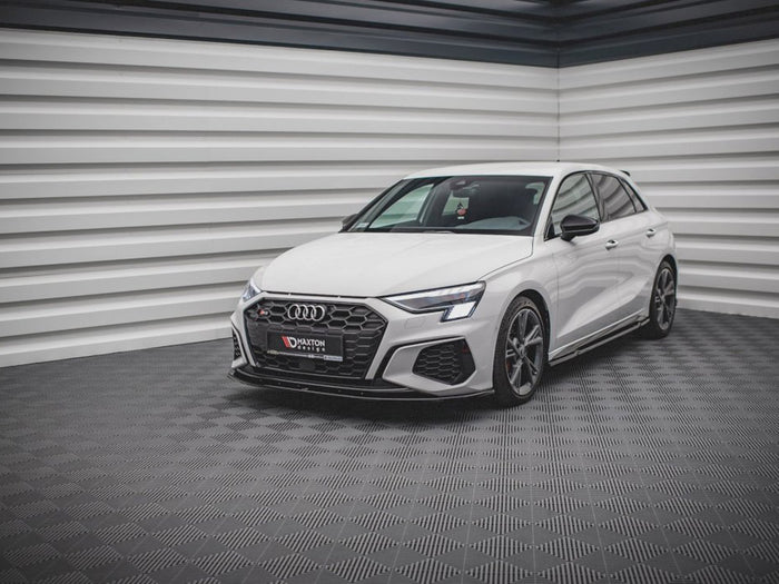Audi S3 / A3 S-line 8Y (2020-) Front Splitter V.1 - Maxton Design