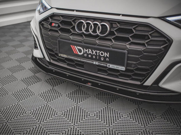 Audi S3 / A3 S-line 8Y (2020-) Front Splitter V.1 - Maxton Design