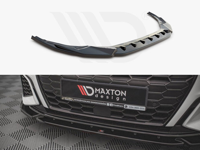 Audi S3 / A3 S-line 8Y (2020-) Front Splitter V.3 - Maxton Design