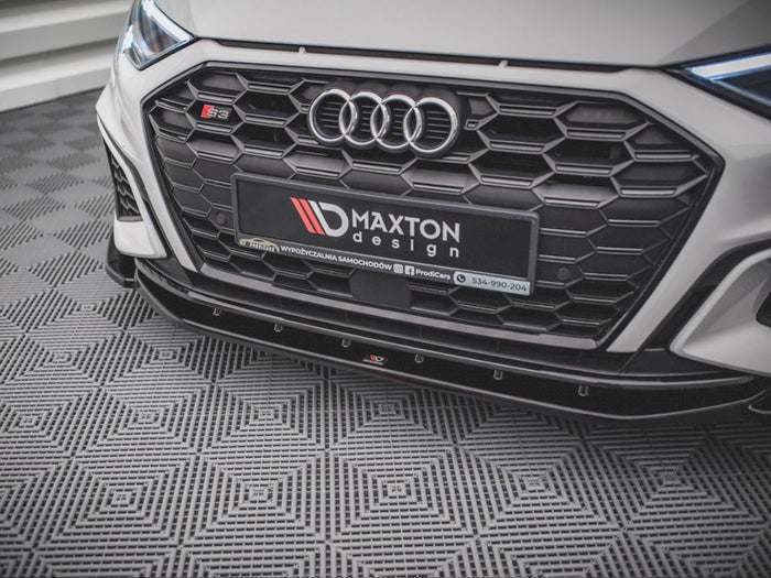 Audi S3 / A3 S-line 8Y (2020-) Front Splitter V.4 - Maxton Design