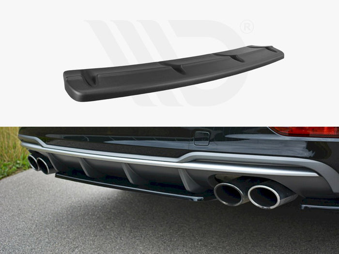 Audi S3 8V FL Sedan (2017-) Central Rear Splitter - Maxton Design