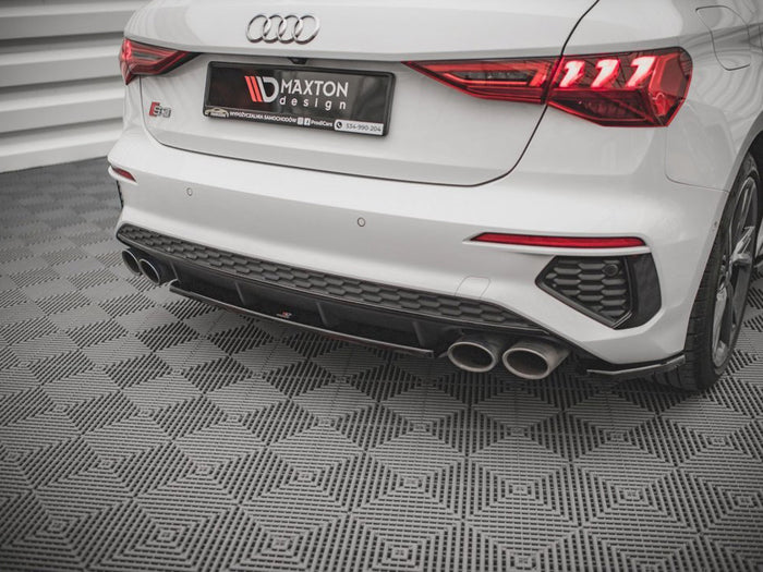 Audi S3 8Y (2020-) Central Rear Splitter - Maxton Design