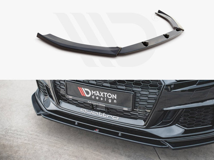 Audi RS3 8V Facelift (2017-UP) Front Splitter V.4 - Maxton Design