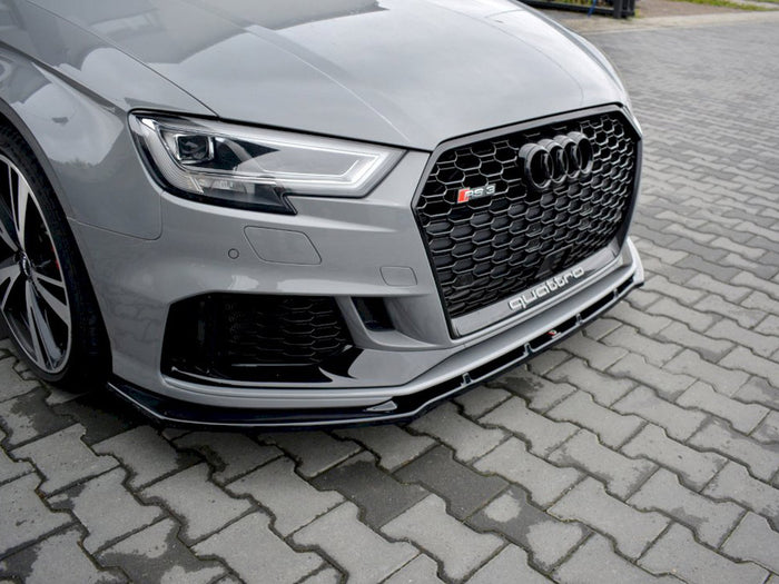 Audi RS3 8V Facelift Sedan (2017-20) Front Splitter V.1 - Maxton Design