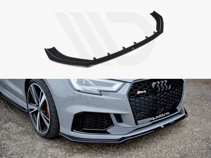 Audi RS3 8V Facelift Sedan (2017-20) Front Splitter V.2 - Maxton Design