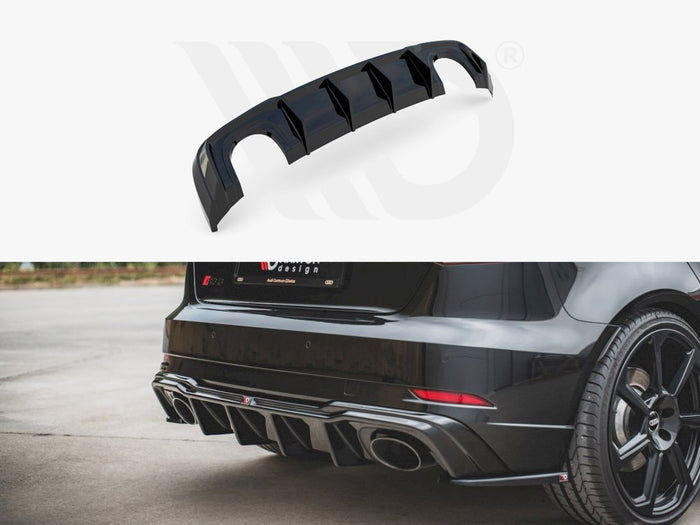 Audi RS3 8V Sportback Facelift (2017-UP) Rear Valance V.2 - Maxton Design