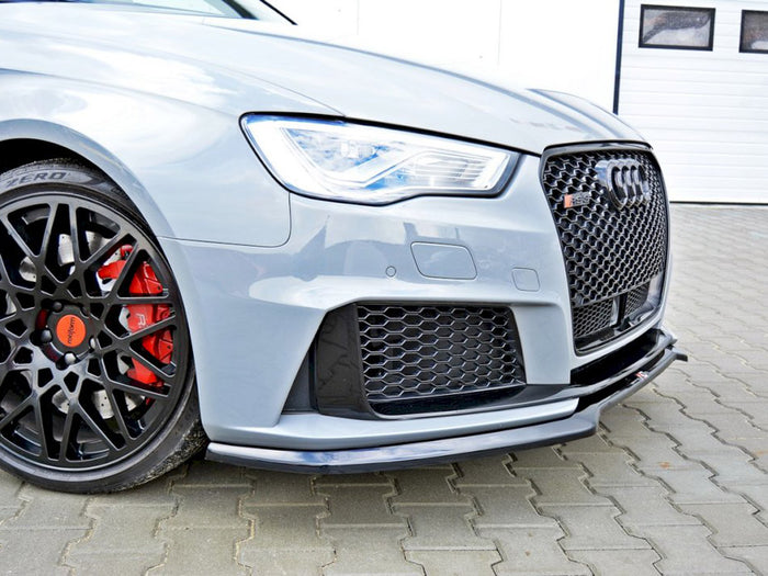 Audi RS3 8VA Sportback Pre-facelift (2015-2016) Front Splitter V.1 - Maxton Design