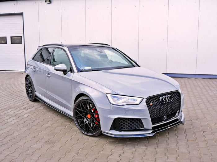 Audi RS3 8VA Sportback Pre-facelift (2015-2016) Front Splitter V.1 - Maxton Design