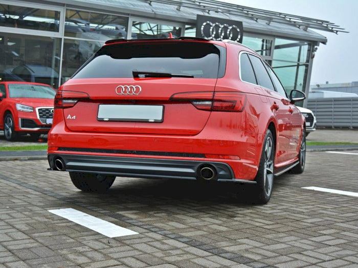 Audi A4 B9 S-line Avant (2015 - UP) Central Rear Splitter - Maxton Design