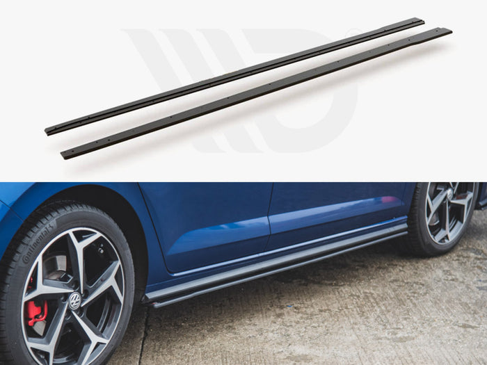 VW Polo GTI MK6 (2017-2021) Maxton Racing Side Skirts Diffusers - Maxton Design