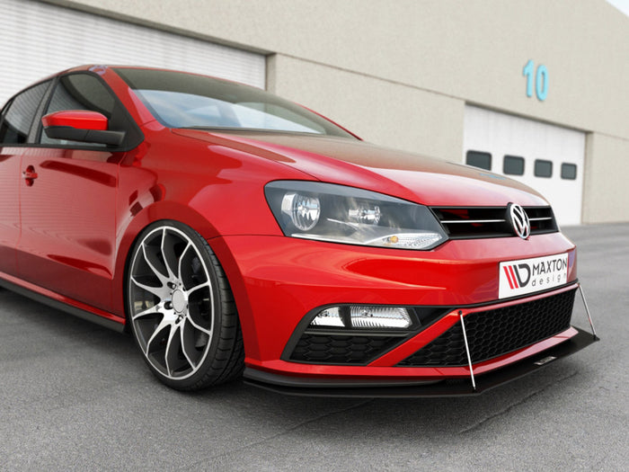 VW Polo MK5 GTI Facelift (2015-2017) Front Racing Splitter - Maxton Design