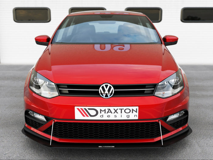 VW Polo MK5 GTI Facelift (2015-2017) Front Racing Splitter - Maxton Design