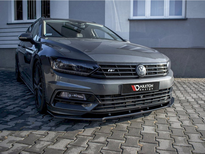 VW Passat R-line B8 (2015-19) Front Splitter V.1 - Maxton Design