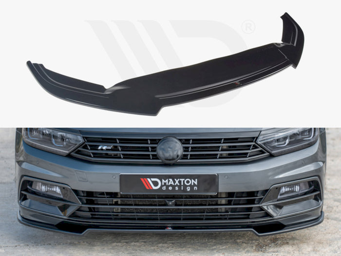 VW Passat R-line B8 (2015-19) Front Splitter V.2 - Maxton Design