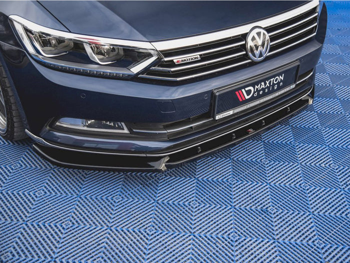 VW Passat B8 (2014-2019) Front Splitter V2 - Maxton Design