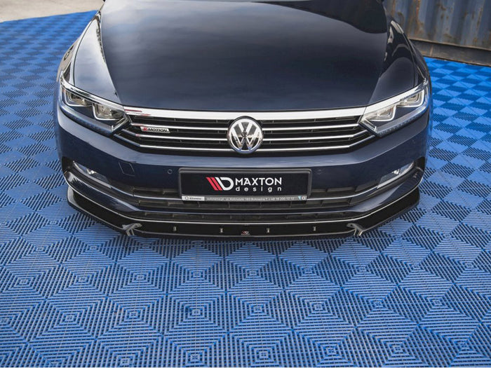 VW Passat B8 (2014-2019) Front Splitter V2 - Maxton Design