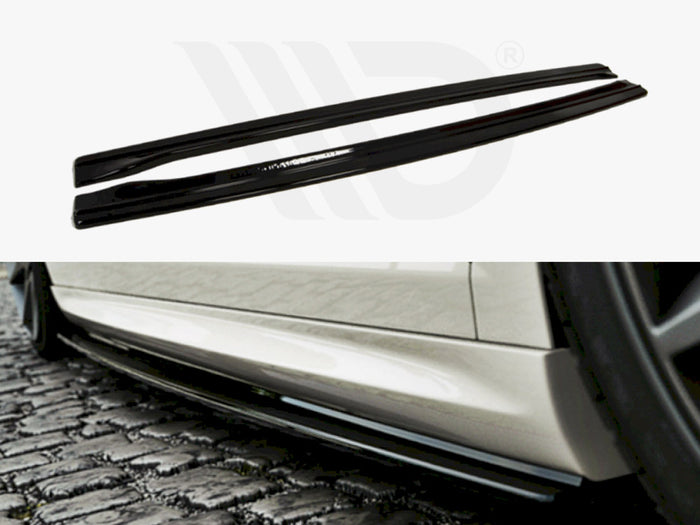 VW Passat CC R36 Rline (Preface) Side Skirts Diffusers - Maxton Design