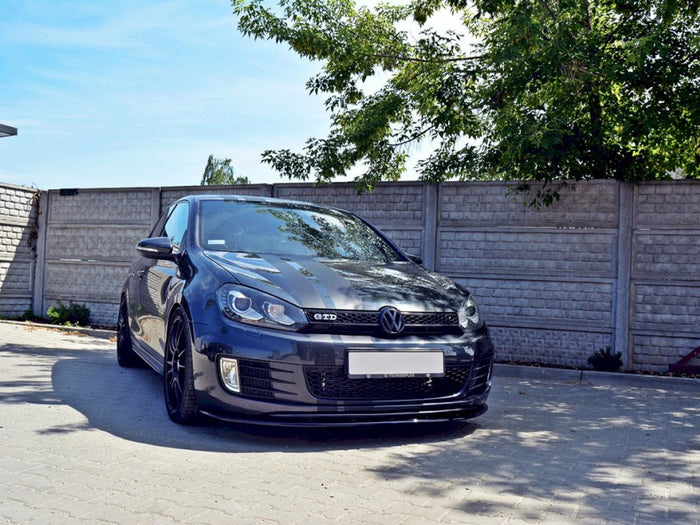 VER.2 VW Golf VI GTI Front Splitter - Maxton Design