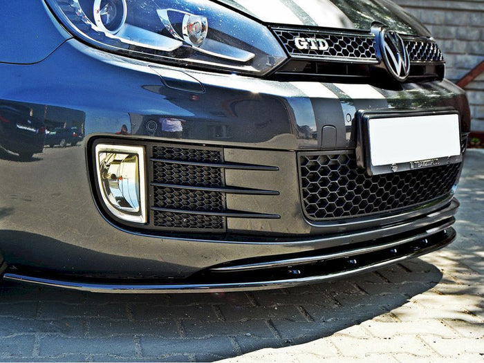 VER.2 VW Golf VI GTI Front Splitter - Maxton Design