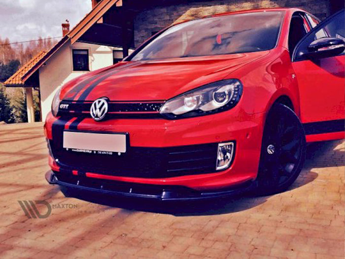 VW Golf VI GTI 35TH Front Splitter - Maxton Design