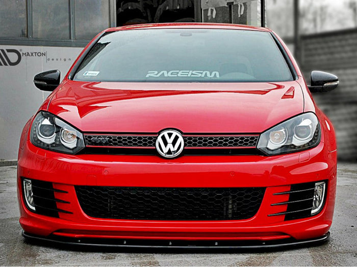 VER.2 VW Golf VI (For Golf GTI 35TH) Front Splitter - Maxton Design