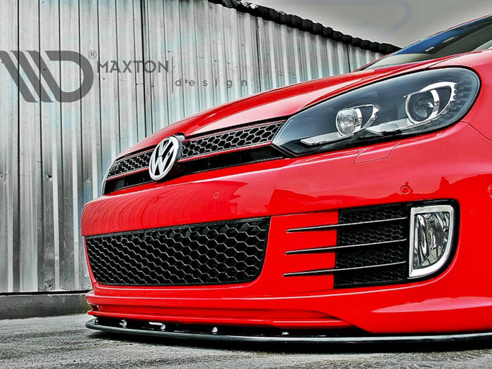 VER.2 VW Golf VI (For Golf GTI 35TH) Front Splitter - Maxton Design
