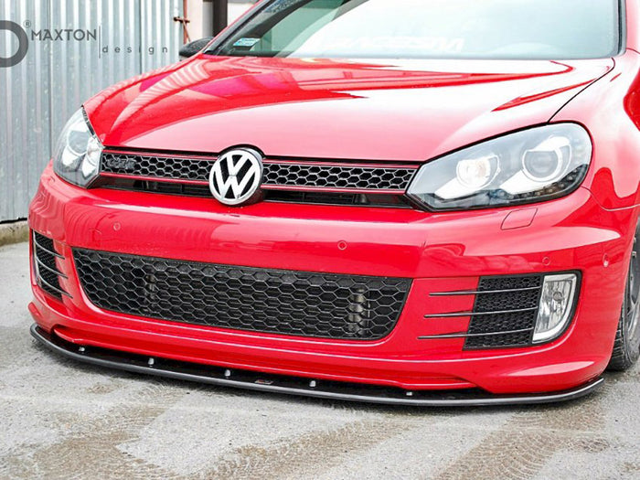 VER.2 VW Golf VI (For Golf GTI 35TH) Front Splitter - Maxton Design