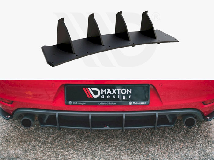 VW Golf GTI MK6 (2008-2012) Rear Diffuser V2 - Maxton Design