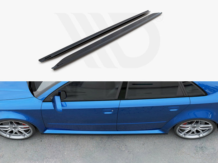 Audi RS4 B7 (2006-2008) Side Skirts Splitters - Maxton Design