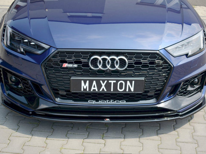 Audi RS4 B9 (2017-2019) Front Splitter V.2 - Maxton Design