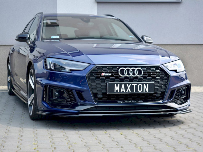 Audi RS4 B9 (2017-2019) Front Splitter V.2 - Maxton Design