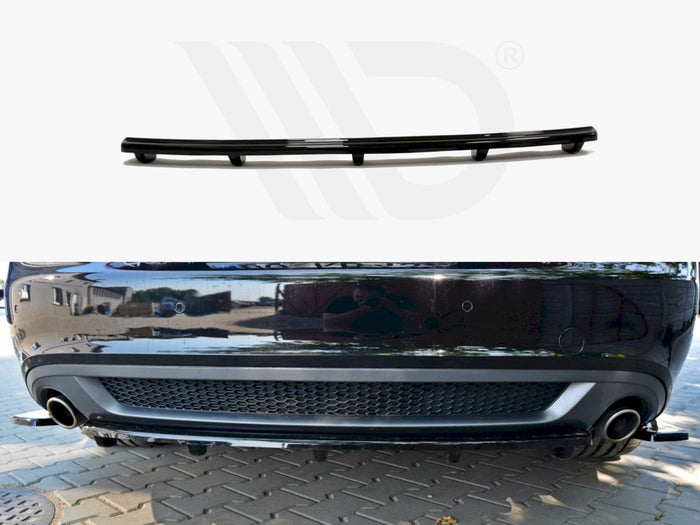 Audi A5 S-line 8T Coupe / Sportback (With A Vertical BAR) Central Rear Splitter - Maxton Design