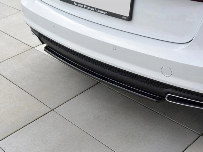 Audi A6 C7 Avant Sline Facelift (2014- 2018) Central Rear Splitter - Maxton Design