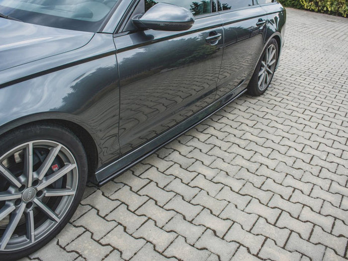 Audi S6/ A6 S-line C7 Facelift Side Skirt Diffusers - Maxton Design