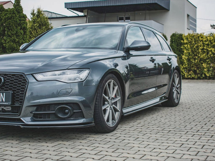 Audi S6/ A6 S-line C7 Facelift Side Skirt Diffusers - Maxton Design