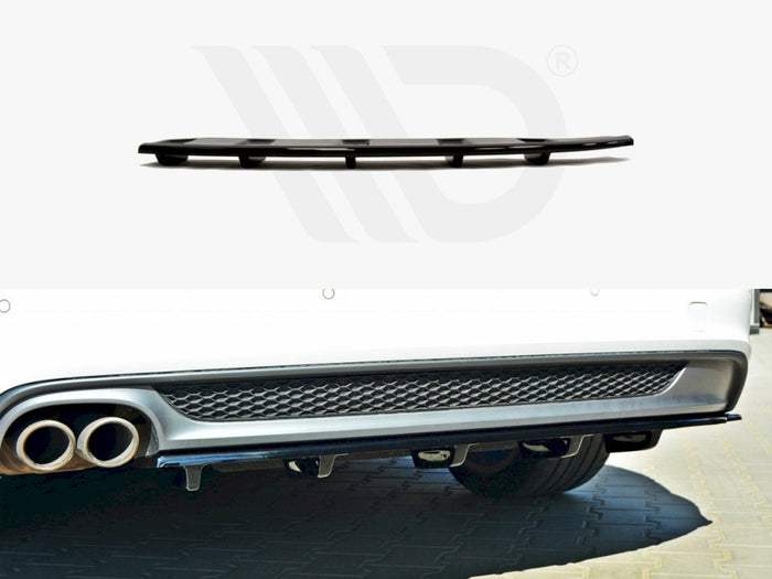 Audi A6 C7 S-line Avant (2011-2014) Central Rear Splitter - Maxton Design