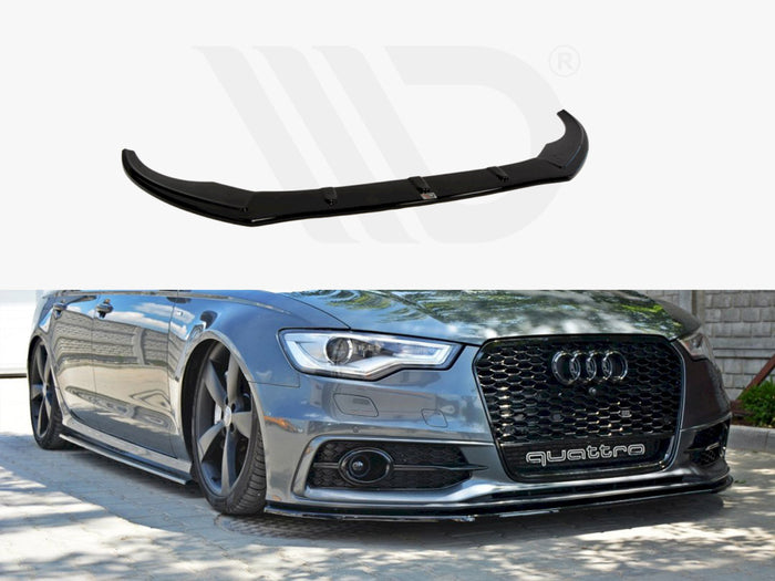 Audi S6 / A6 C7 S-line (2011-2014) Front Splitter V.1 - Maxton Design