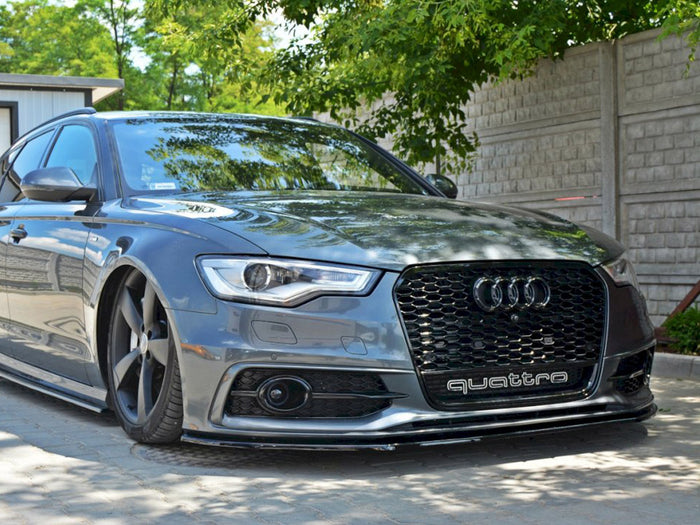 Audi S6 / A6 C7 S-line (2011-2014) Front Splitter V.1 - Maxton Design