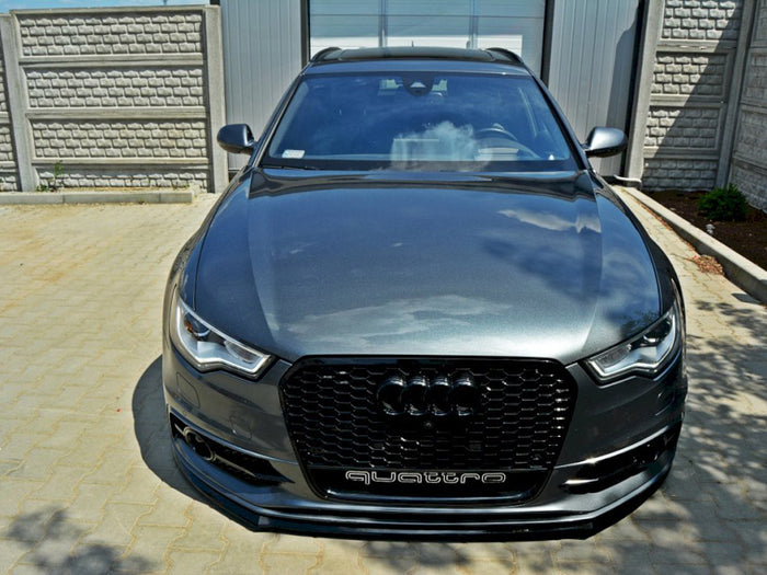 Audi S6 / A6 C7 S-line (2011-2014) Front Splitter V.2 - Maxton Design