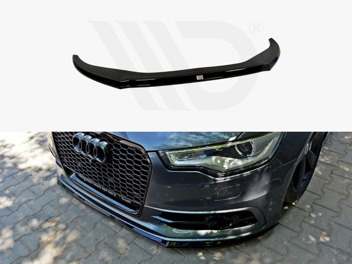 Audi S6 / A6 C7 S-line (2011-2014) Front Splitter V.2 - Maxton Design