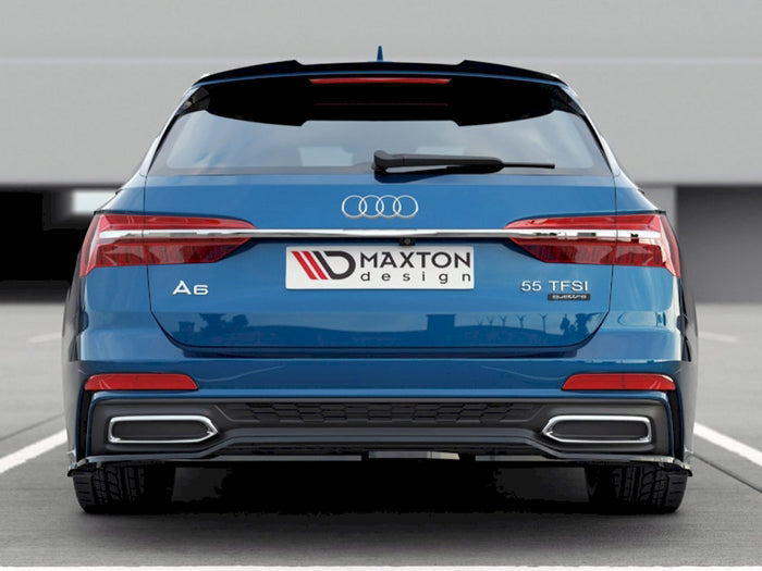 Audi A6 S-line C8 Avant (2019-) Central Rear Splitter - Maxton Design