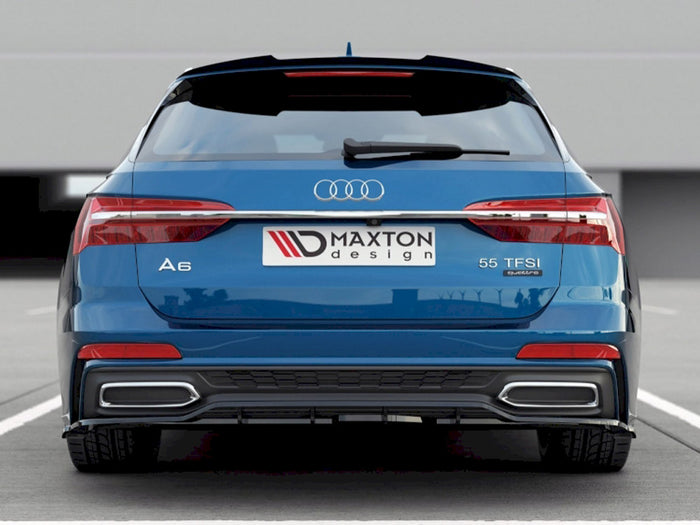 Audi A6 S-line C8 Avant (2019-) Central Rear Splitter - Maxton Design
