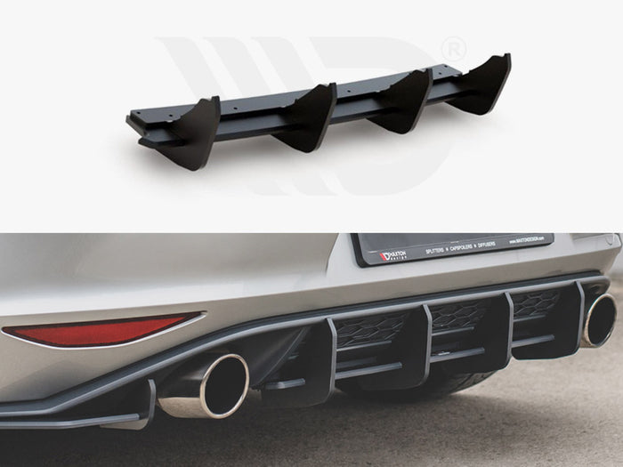 VW Golf MK 7 GTI 2013-2016 Maxton Racing Rear Diffuser V.1 - Maxton Design