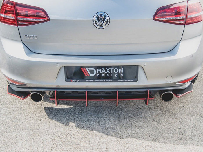 VW Golf MK 7 GTI 2013-2016 Maxton Racing Rear Side Splitters V.2 - Maxton Design