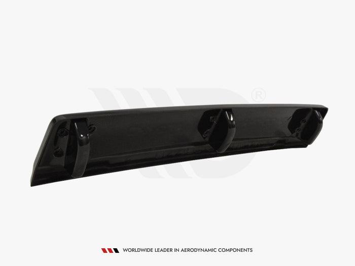 VW Golf MK7 R (With Vertical Bars) (2013-2016) Central Rear Splitter - Maxton Design