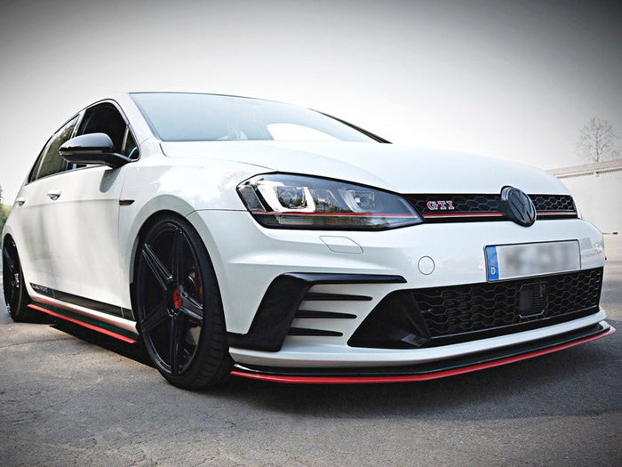 VW Golf MK7 GTI Clubsport (2016-2017) Front Splitter - Maxton Design