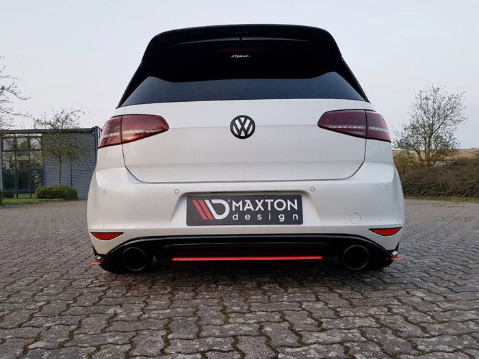 VW Golf MK7 GTI Clubsport (2016-2017) Central Rear Splitter - Maxton Design